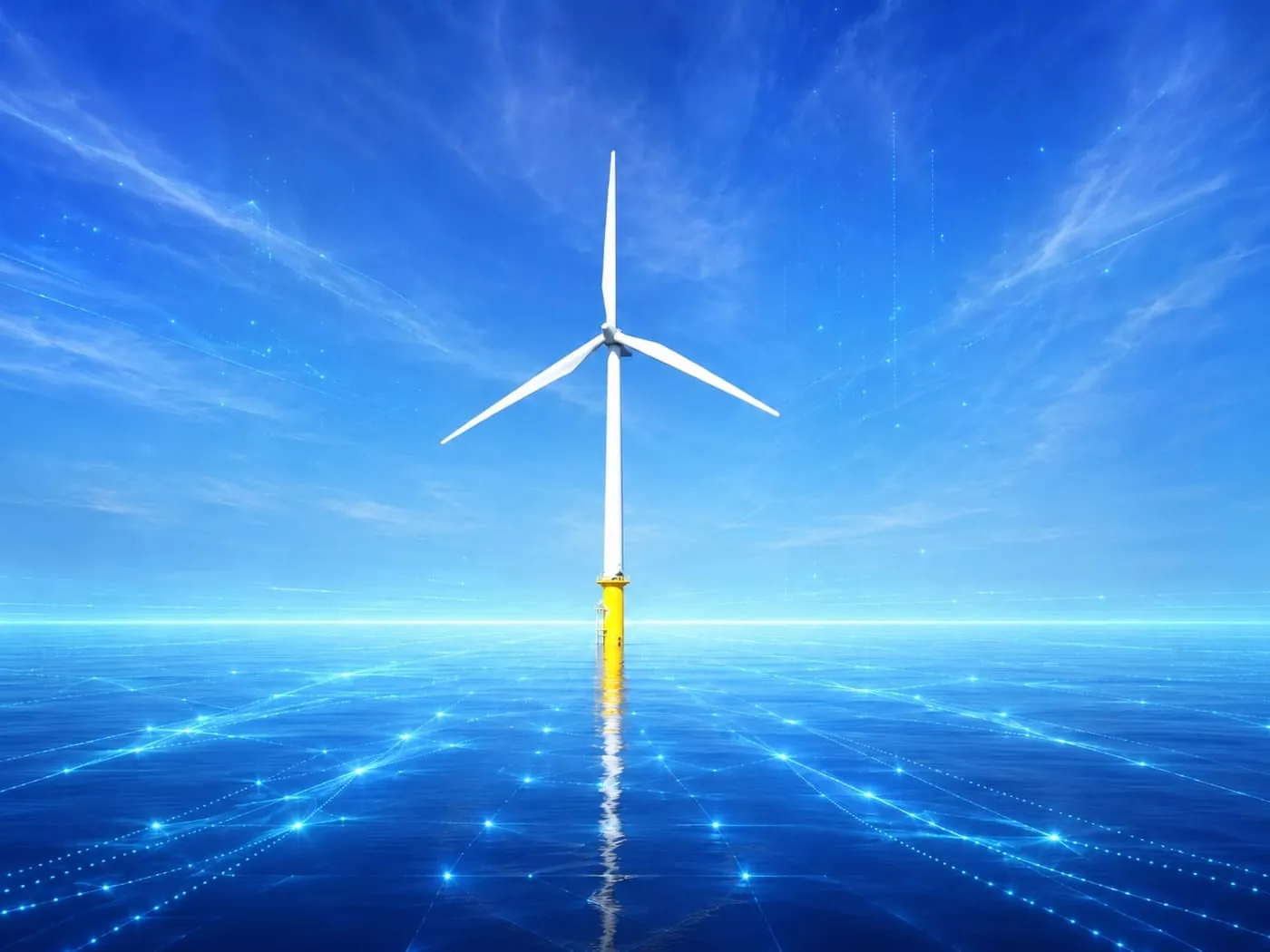 Offshore wind turbine at sea — Ground Horizon launches